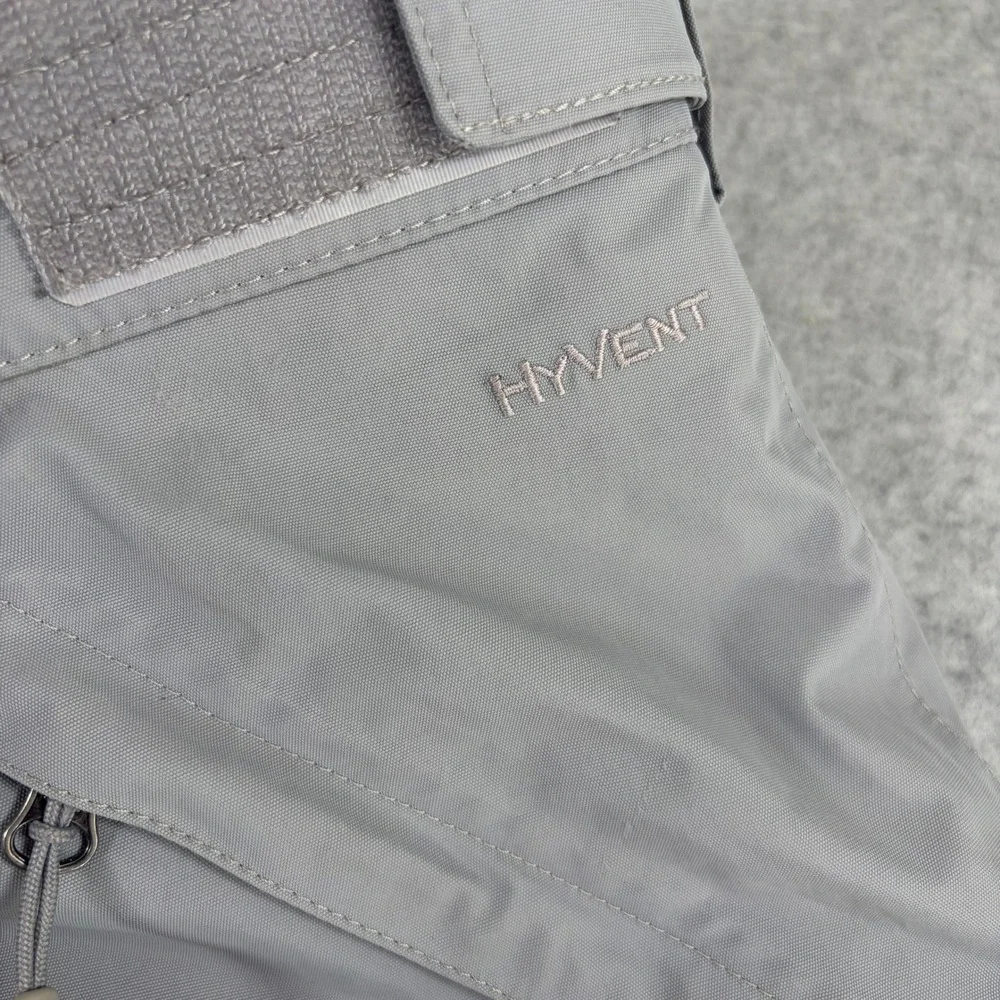 The North Face HyVent Snow Pants Mens Medium Long Gray Insulated Ski AHJK FLAW